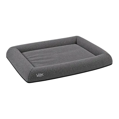Grey SNÜZ Orthopedic Bouclé Bed