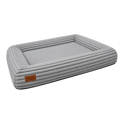 Grey SNÜZ Orthopedic Corduroy Bed