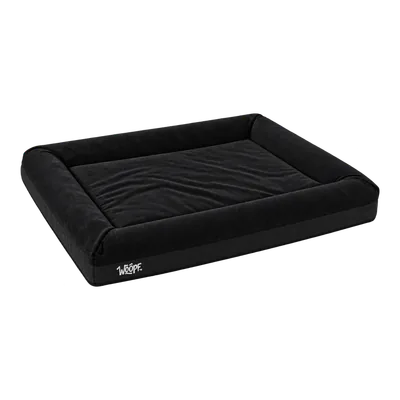 Black SNÜZ Orthopedic Suede Bed