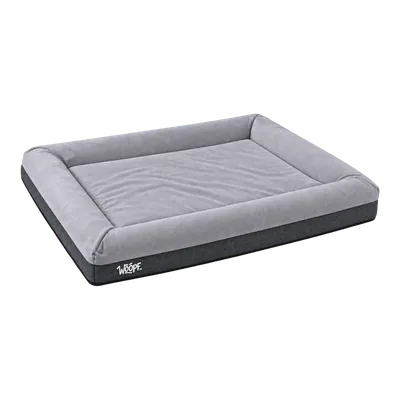 Grey SNÜZ Orthopedic Suede Bed