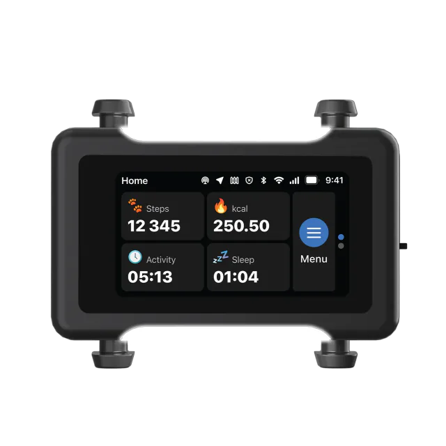 Smart GPS & Health Tracker — Black / Gold
